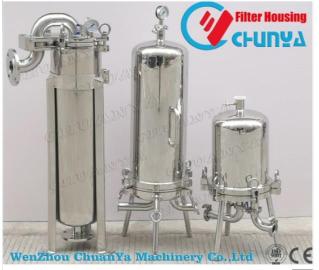 Stainless Steel Filter Housing made of SUS316L or SUS304, and take filter cartridge as its element.