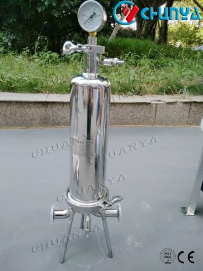 China Stainless Steel Pressure High Flow Single Cartridge Filter Housing