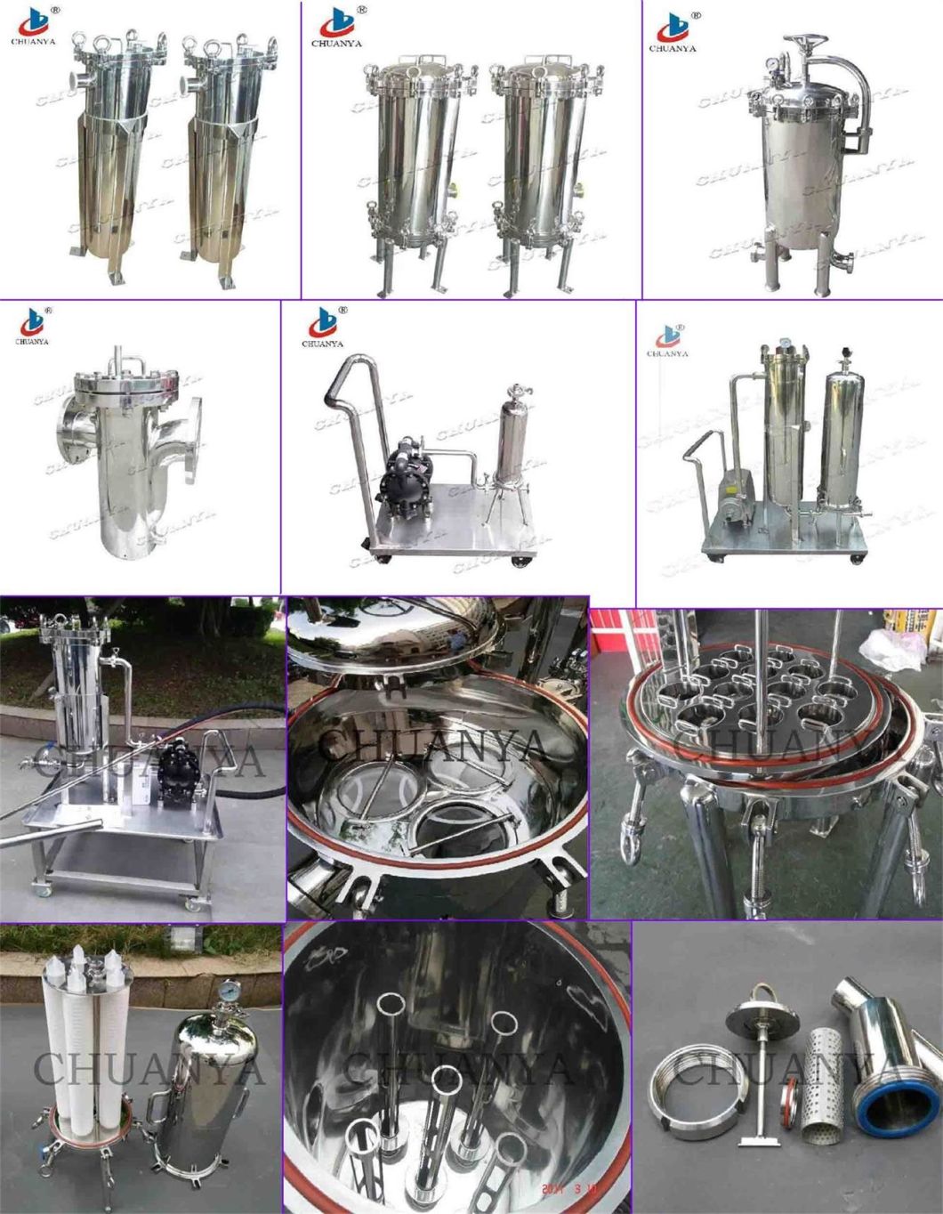 Stainless Steel Duplex Bag Filter for RO Water Treatment System