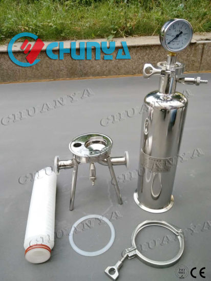  Stainless Steel Sanitary Single Cartridge Water Purifier Filter Housing