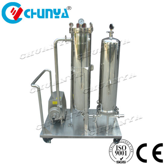 Industrial High Quality Ss Movable Bag Filter with Vacuum Pump