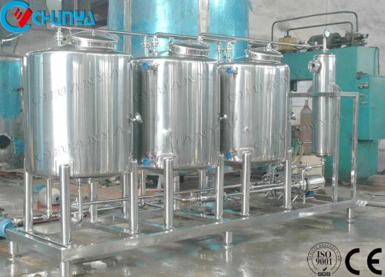 Stainless Steel Polished Sanitary Storage Liquid Movable Tank
