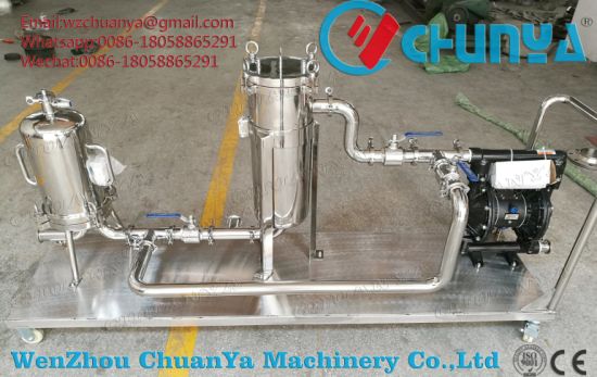 Industrial Stainless Steel Water Purifier Customized Bag Filter Housing with Vacuum Pump