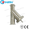 Industrial Valve Sanitary Y-Type Stainless Steel Strainer Tube Water Filter for Oil