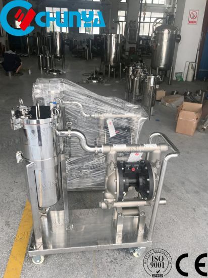 Industrial High Quality Ss Movable Bag Filter with Water Pump