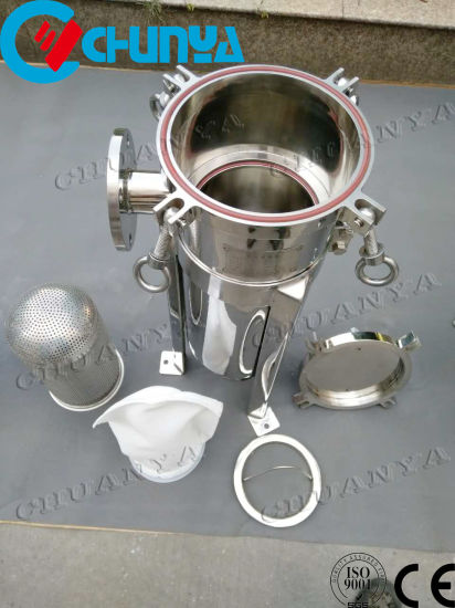 Industrial Stainless Steel Sanitary Bag Filter for Commercial Water Purification