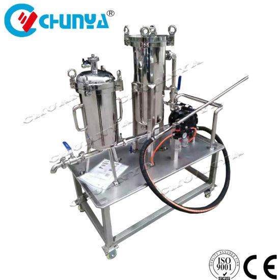 Stainless Steel Filter Movable Bag Filter Housing with Pump