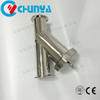 High Quality Valve Sanitary Y-Type Stainless Steel Polished Water Filter Housing