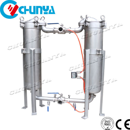 Stainless Steel Duplex Bag Filter Housing for Water Filtration